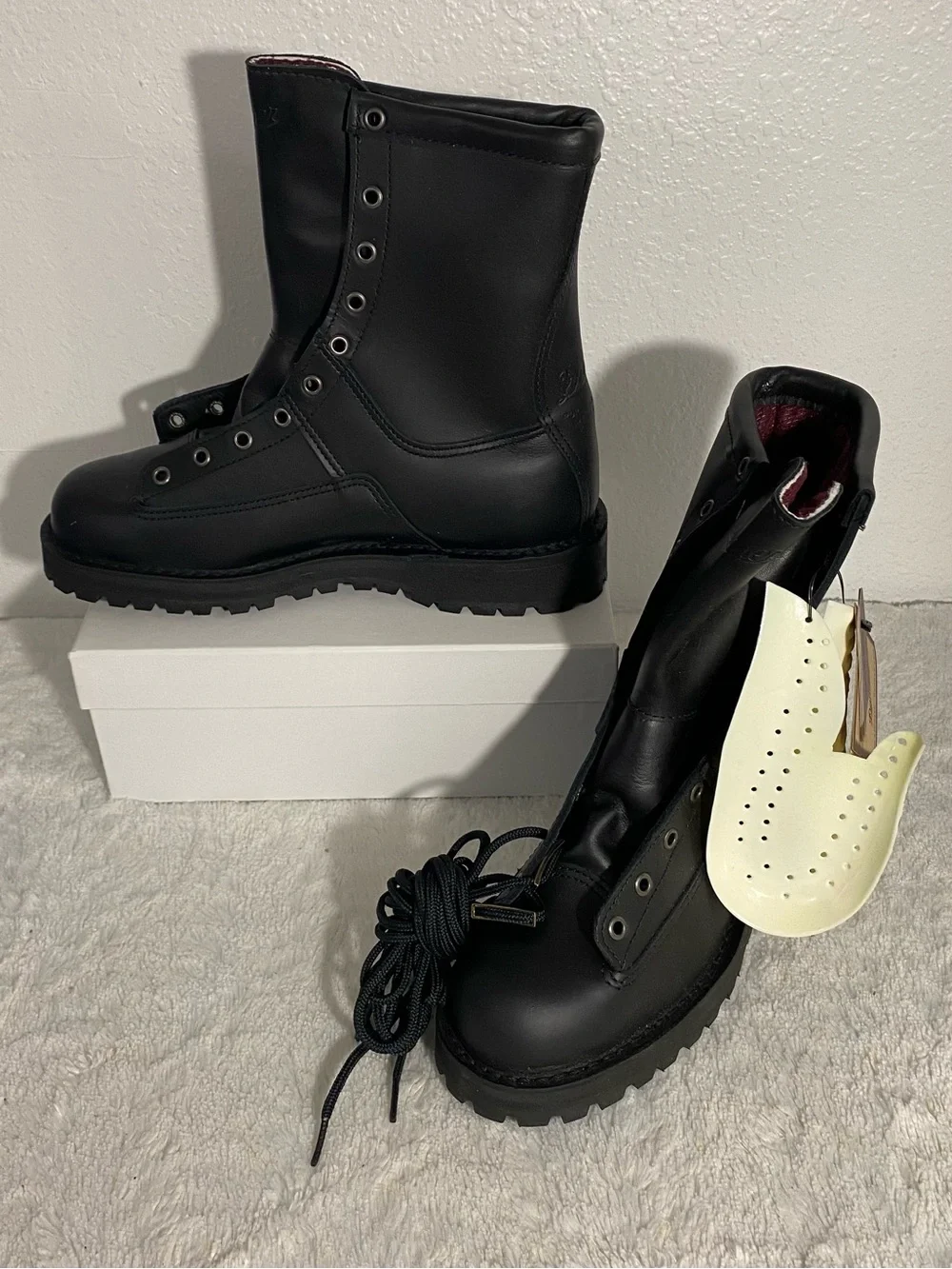 New Danner Recon 200G Insulated 8” Black Leather Boots Men’s Size 8 D